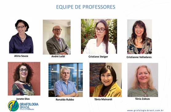 Equipe de professores da Grafologia Brasil